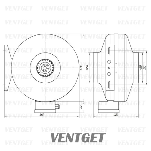 габаритные размеры quickair kw 150