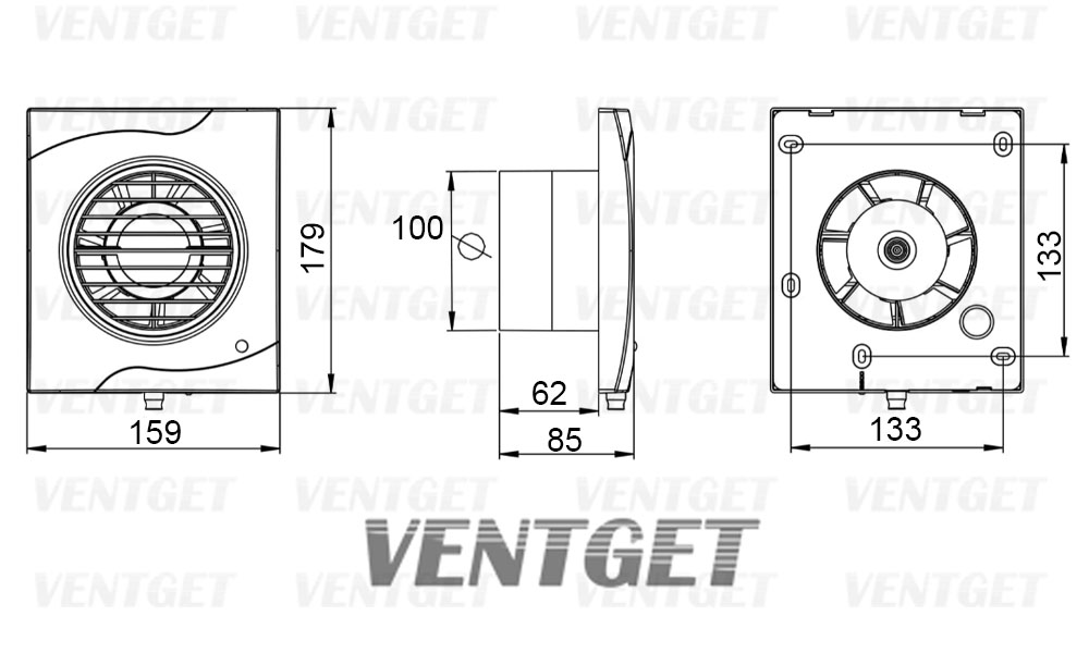 вентилятор awenta vecco 100